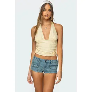 Halliday Eyelet Halter Top