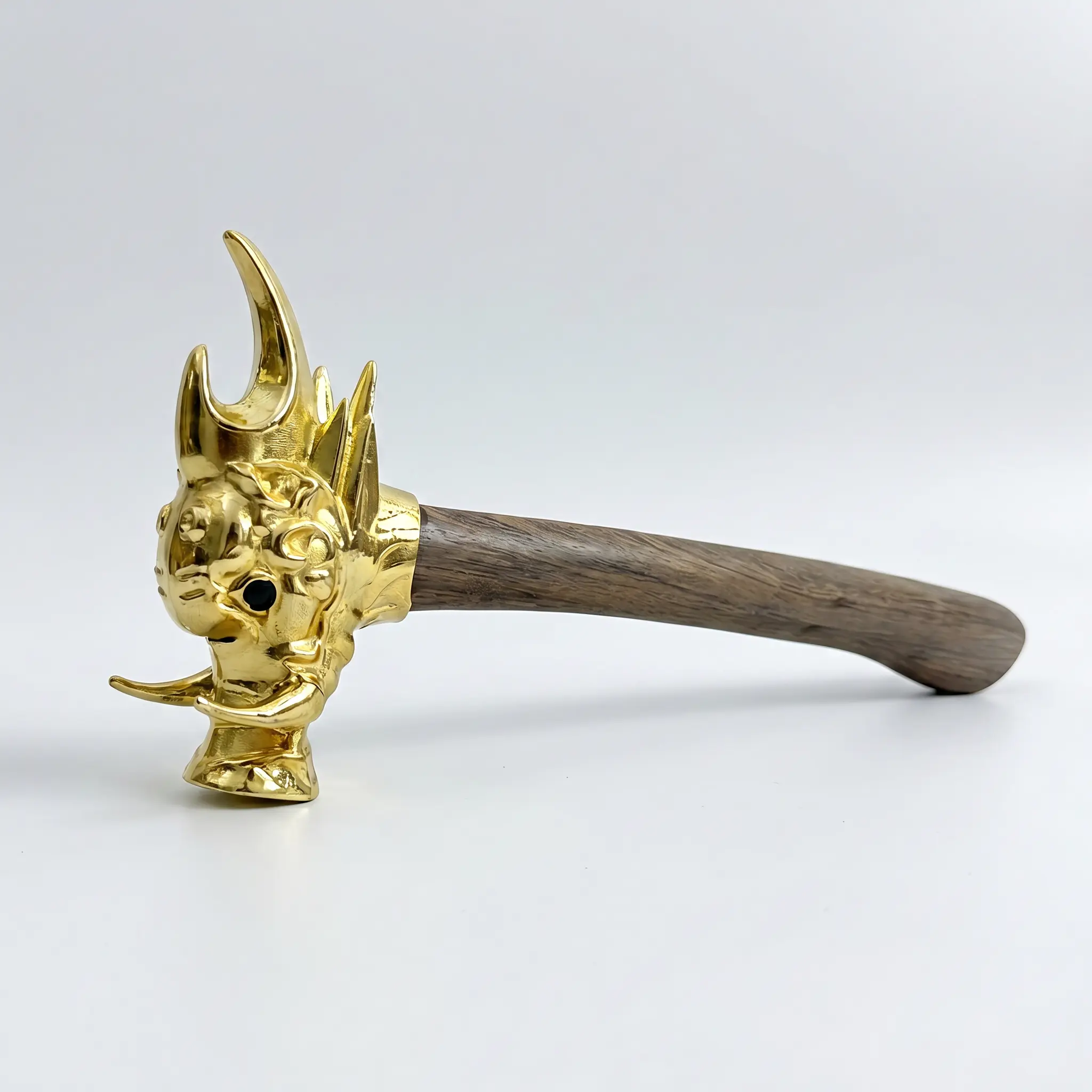 Trendy Golden Pig Head Hammer – Premium Stainless Steel + Ergonomic Solid Wood Handle – Stylish Decorative Tool for Outdoor, Camping & DIY Crafts Multi-Function Electrician Set