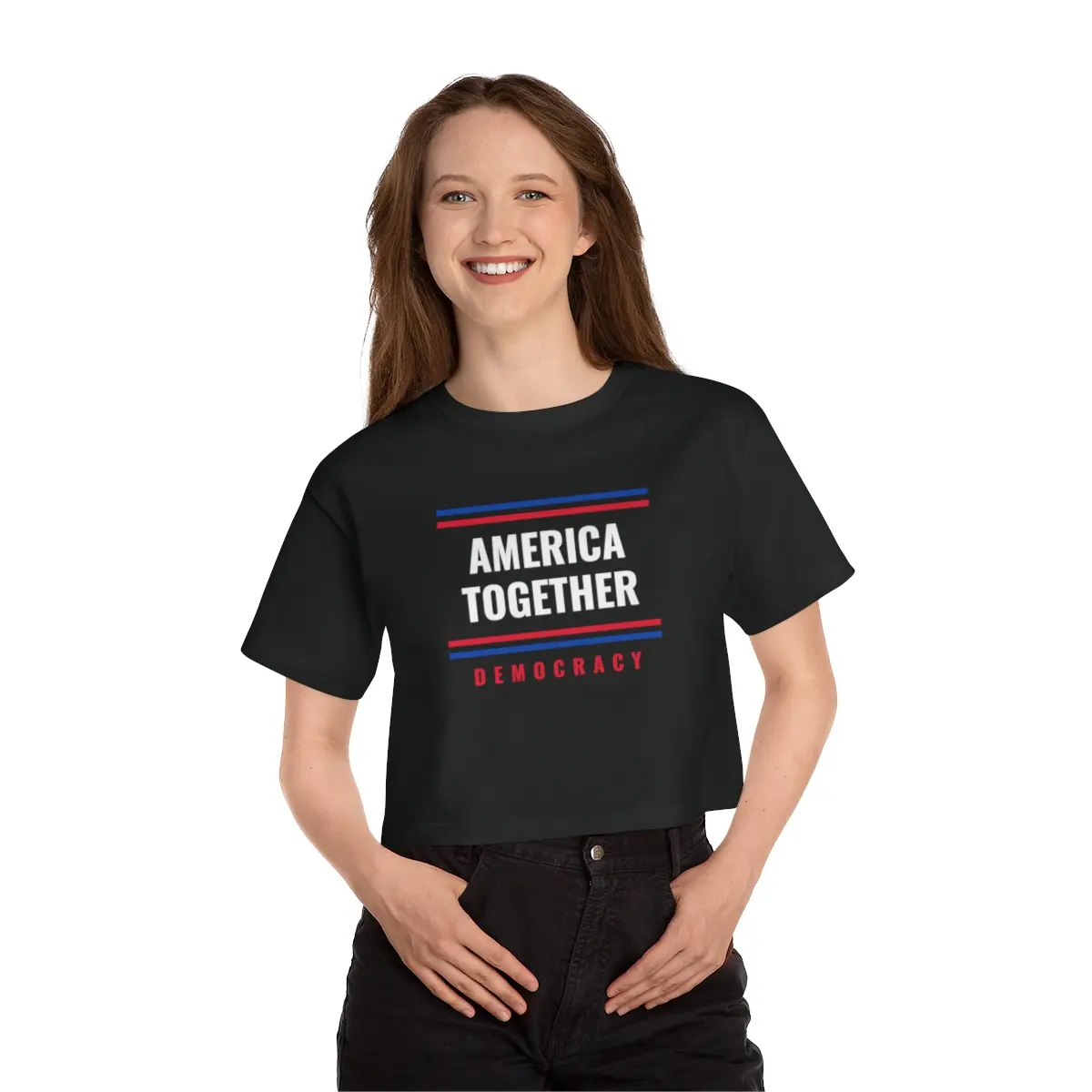 Champion Women's Heritage Cropped T-Shirt Black