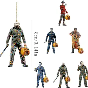 Horror Movie Style Christmas Tree Ornament for Festive Home Decoration