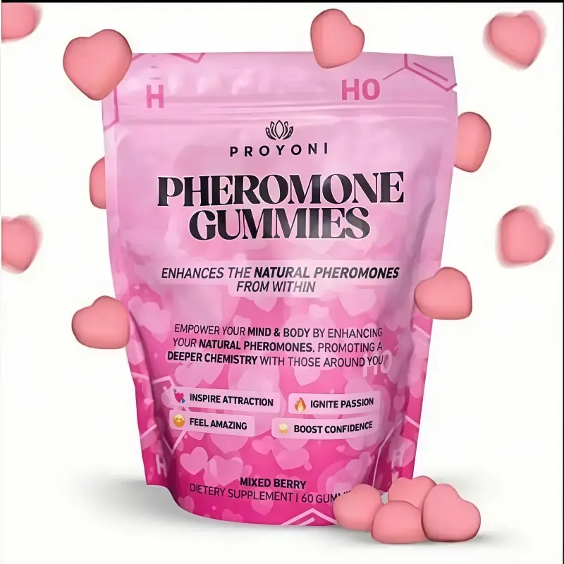 Women's Beauty Gummy Vitamin - Edible Dietary Vitamin,Enhance Natural Pheromones, Feminine Probiotic Support,Mixed Berry Flavor, 60 Pcs, GMO-Free, Boost Immunity, EyeHealth Supplement