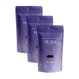 HUSH Vitality Mouth Tape 3 Month Supply - Snore Less, Promote Nasal Breathing, Get Better Sleep and Overall Health