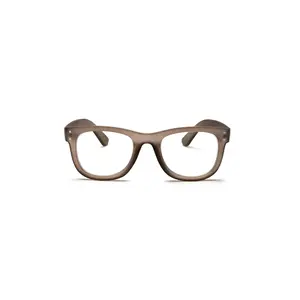 Monaco Wayfarer Glasses for Men Matte Brown CR-39 Lenses Rubberized PCL Frame 49mm Lens Width 145mm Temple Length Modern Gentleman Accessory