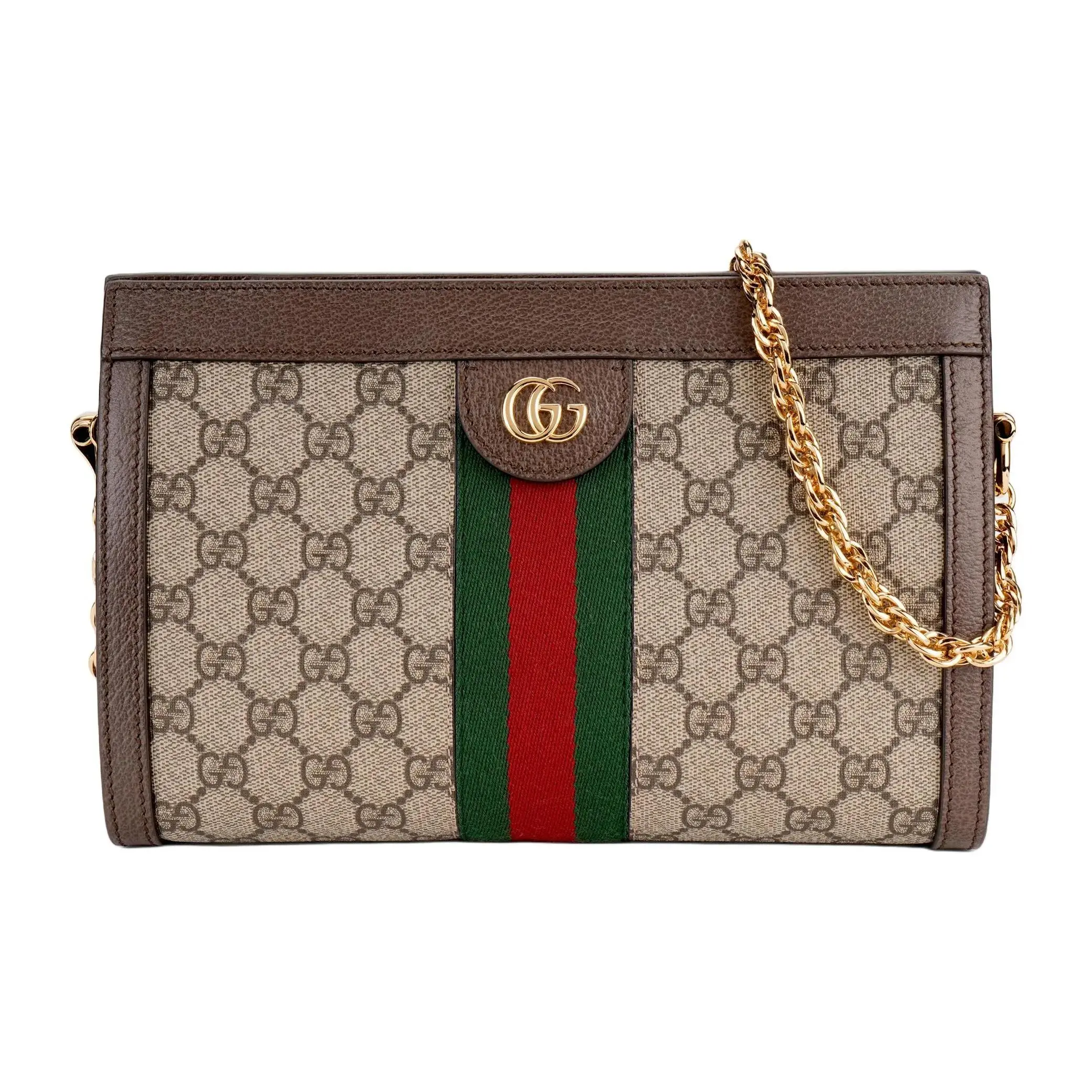 Pre-owned GUCCI Ophidia GG Superme Chain Coated Small size