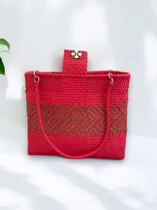 Mexican Tote Large Bag | Recycled Plastic Bag | Mexican Artisanal Purse | Handmade Bag