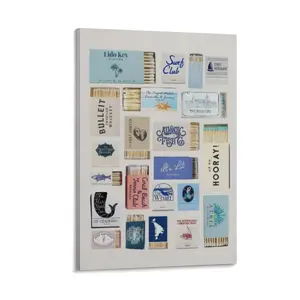 Funky Aesthetic Matchbox Poster Canvas Poster Bedroom Decor Sports Landscape Office Room Decor Gift Frames Ornaments Wall Decoration Artistic Print