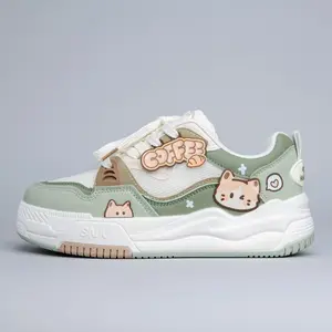 Matcha Mocha Kitty Cafe Green Shoes - Women's