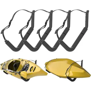Heavy Duty Kayak Storage Racks, Jumbo Garage Wall Hooks for Canoe, Ladder, Bicycle, Folding Chairs, Surfboard, Snowboard, Hose and Tools
