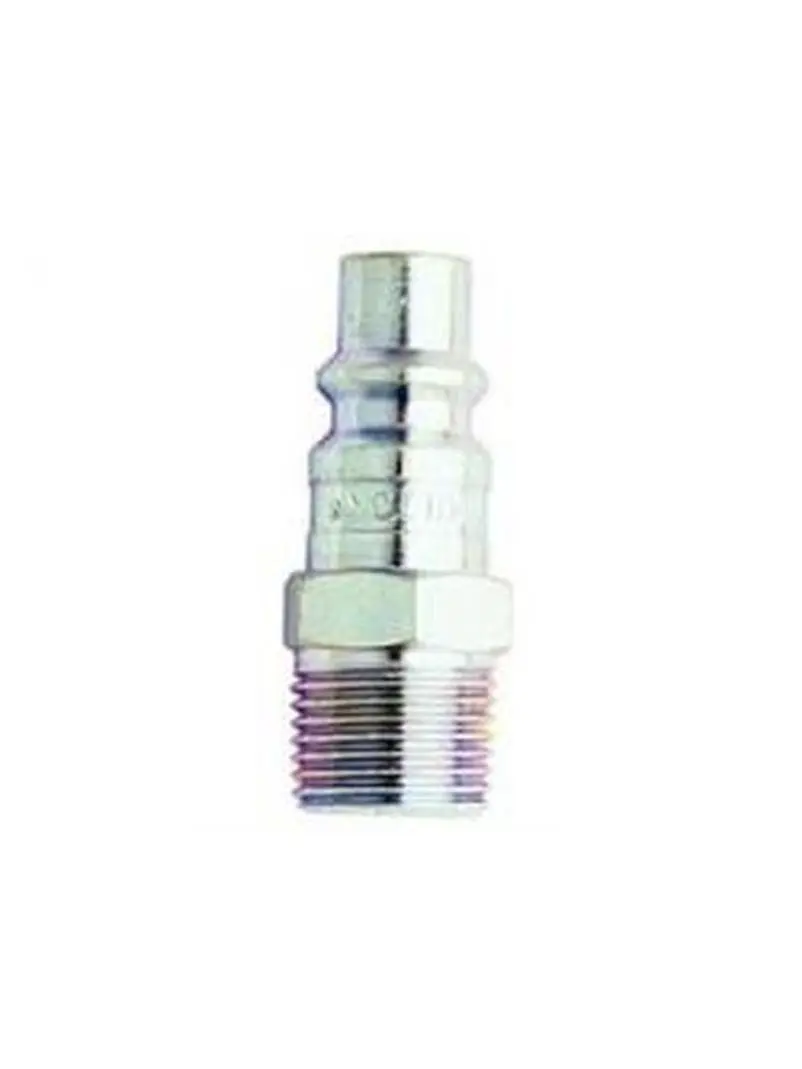 Milton MI1837 H-Style NPT Threaded Pipe Fitting - High Pressure 3/8 in NPT Male Plug, 250°F Temp Rating, Rust-Resistant Male Adapter, Pipe Fittings & Accessories, H-Style Npt Male Plug