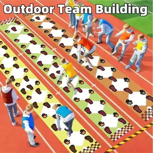 Mosaic Sensory Integration Hand Foot Coordination Game Mat Outdoor Play Team Building Party Use, Fun Group Activity Equipment