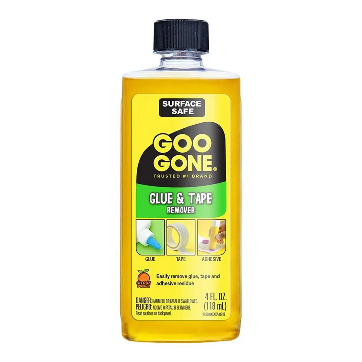 212 MAIN 4 oz Liquid Adhesive Remover - Glue Remover Cleaner, Home Supplies Solution for Tape Removal, Tape Remover