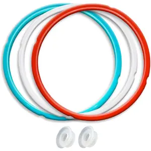 Sealing Ring 3-Pack for InstantPot 8Qt - Dishwasher Safe -Grade Replacement Gasket, Compatible with 8Qt IP-DUO80/IP-LUX80/Ultra/Duo Plus/Viva (8 Quart  Seals)