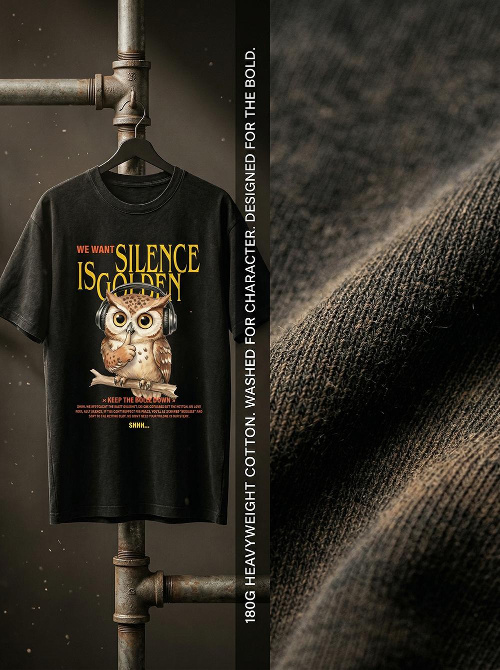 MoodTees Vintage Owl Graphic T-Shirt – American retro black short-sleeve tee, animal print shirt, 100% cotton, soft breathable fabric, comfortable relaxed fit, trendy streetwear, casual everyday wear, perfect for layering and gifts MoodTees Vintage Owl Graphic T-Shirt – American retro black short-sleeve tee, animal print shirt, 100% cotton, soft breathable fabric, comfortable relaxed fit, trendy streetwear, casual everyday wear, perfect for layering and gifts