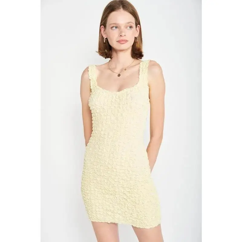 SEYCHELLES SMOCKED MINI DRESS