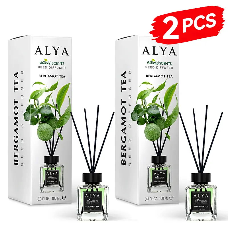 2 PCS Bergamot Tea Scents-Reed Diffuser