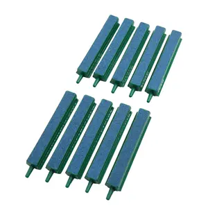 VOCOSTE 10 Pcs 4.5" Length Aquarium Fish Tank Cleaner Air Stone Bubble Release Oxygen Diffuser Bar