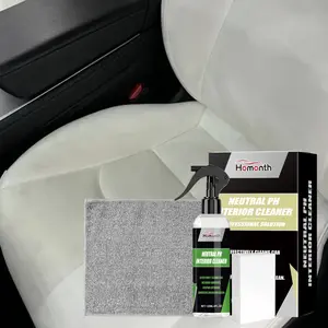Car Interior Cleaning Kit, Powerful Stain Remover for Vehicles and Home, Restores Plastic and Leather, Polishing and Refinishing Solution, Interior Car Cleaner