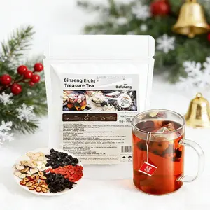 Sending off husband Kidney Tea formula Ginseng Five Treasure TeaCombination Scented Tea Eight Treasure Tea RedDate Wolfberry Tea Men's Tea Health TeaMulberry Herbal Formula Health Tea 60bags
