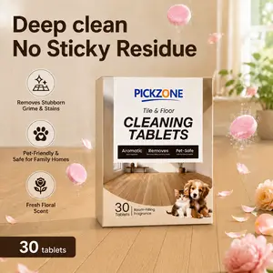 PICKZONE Tile & Floor Cleaning Tablets 30-Pack — 2026 New Formula, Deep Cleaning for Various Floor Types; Removes Deep-Seated Dirt Without Leaving No Sticky Residues