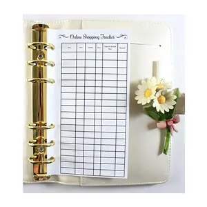 Personal Size Planner Online Shopping Tracker Inserts, Personal Size Inserts, Fits with Kate Spade, Louis Vuitton, Carpe Diem, Color Crush, Filofax, Kikki K (Planner Sold Separately)