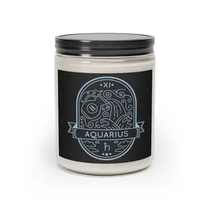 Aquarius Zodiac Cinnamon Scented Candle, 9oz