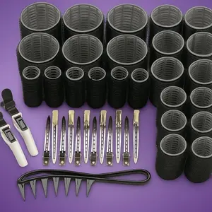 Self-adhesive Air Bangs curling tool for hair styling, easy curling and styling.Hair roller and clip set, heat-free hair styling tools for long, medium, and short hair.