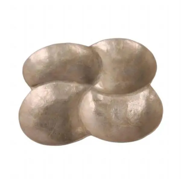 Cheungs CRBH-15 8.5 in. Natural Look Capiz Shell Clover Form Plates, Kitchen & Tableware Serving Tray