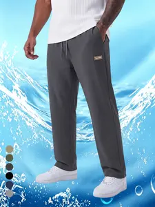 Men’s 3-Pack Lightweight Casual Comfy Athletic Performance Uncuffed Non-Transparent Long Pants - Breathable, Cooling, for Summer Outdoor Running, Fitness, Minimalist Everyday Wear, Athletic Men's Pants, Comfy Men's Pants