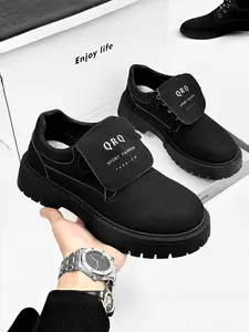 Men's Chunky Platform Boots | Retro Ankle Work Boots | Breathable Casual Walking Shoes