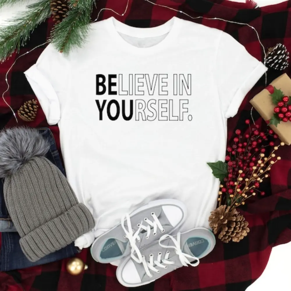 Believe In Yourself Shirt, Teacher Shirt, Motivational Tee, Inspirational Shirt, Funny Positive Tee, Teacher Team Shirt, Proud Yourself Tee