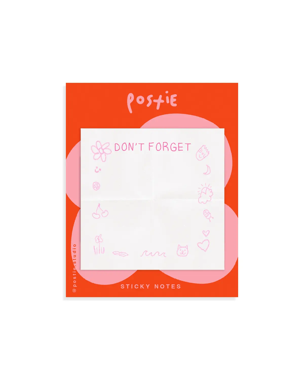 Don't Forget To Doodle Sticky Notes 3" x 3" 50 pages, adhesive