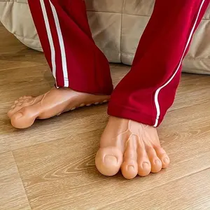Funny Prank Shoes with Realistic Toenails, Fake Feet, Perfect for Halloween & April Fools' Day, Adult & Teenager Joke Gifts