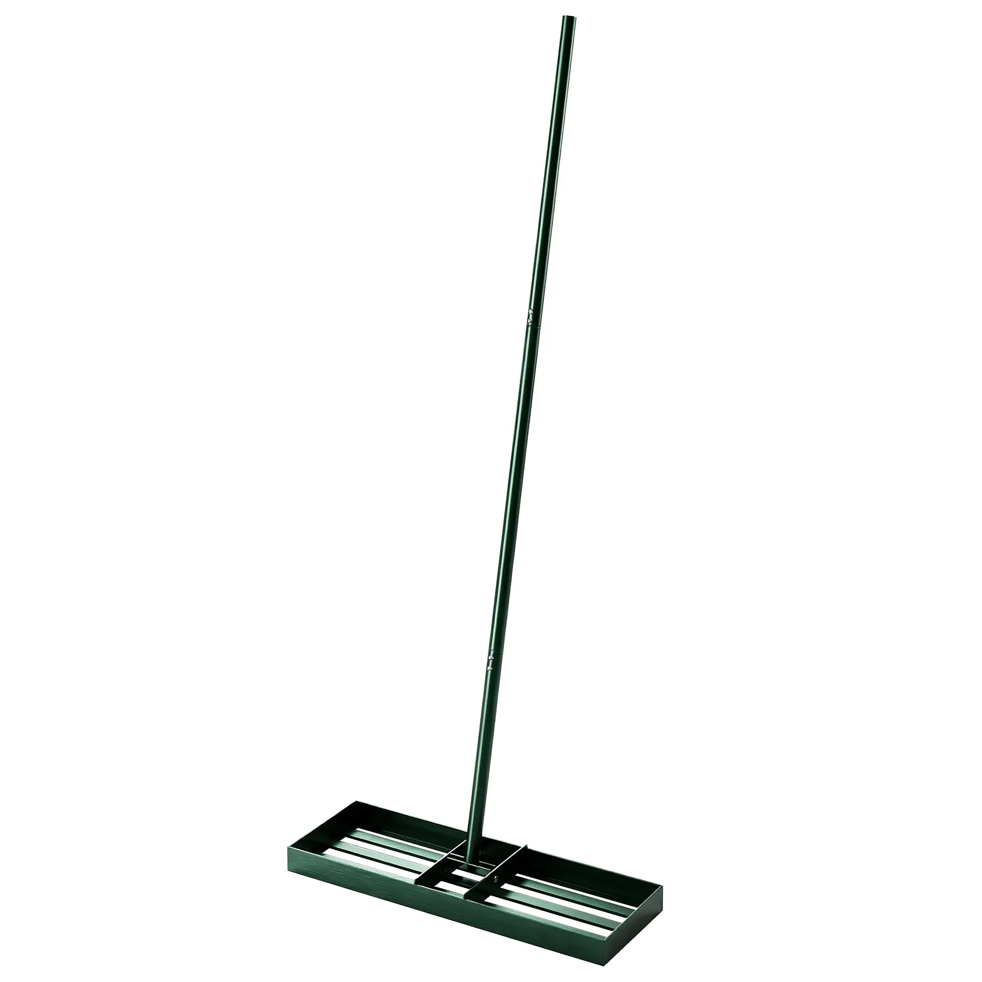 Heavy Duty Powder Coated Metal Lawn Leveling Rake, 30 in Wide 1mm Thick Plate, 66.5 in Long Handle for Backyard, Golf Course Sand & Soil Leveling