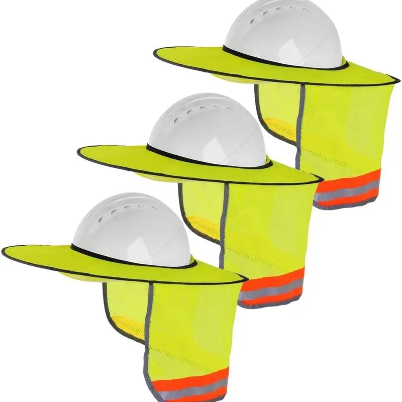 3 Pack Hard Hat Sunshield Upgrade Full Brim Neck Sunshade Cover