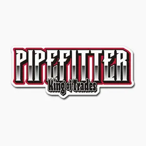 Pipefitter Vinyl Sticker – Skilled Trade Decal for Union Workers – Toolbox, Hard Hat, Gear, Laptop, Car, Water Bottle U2V