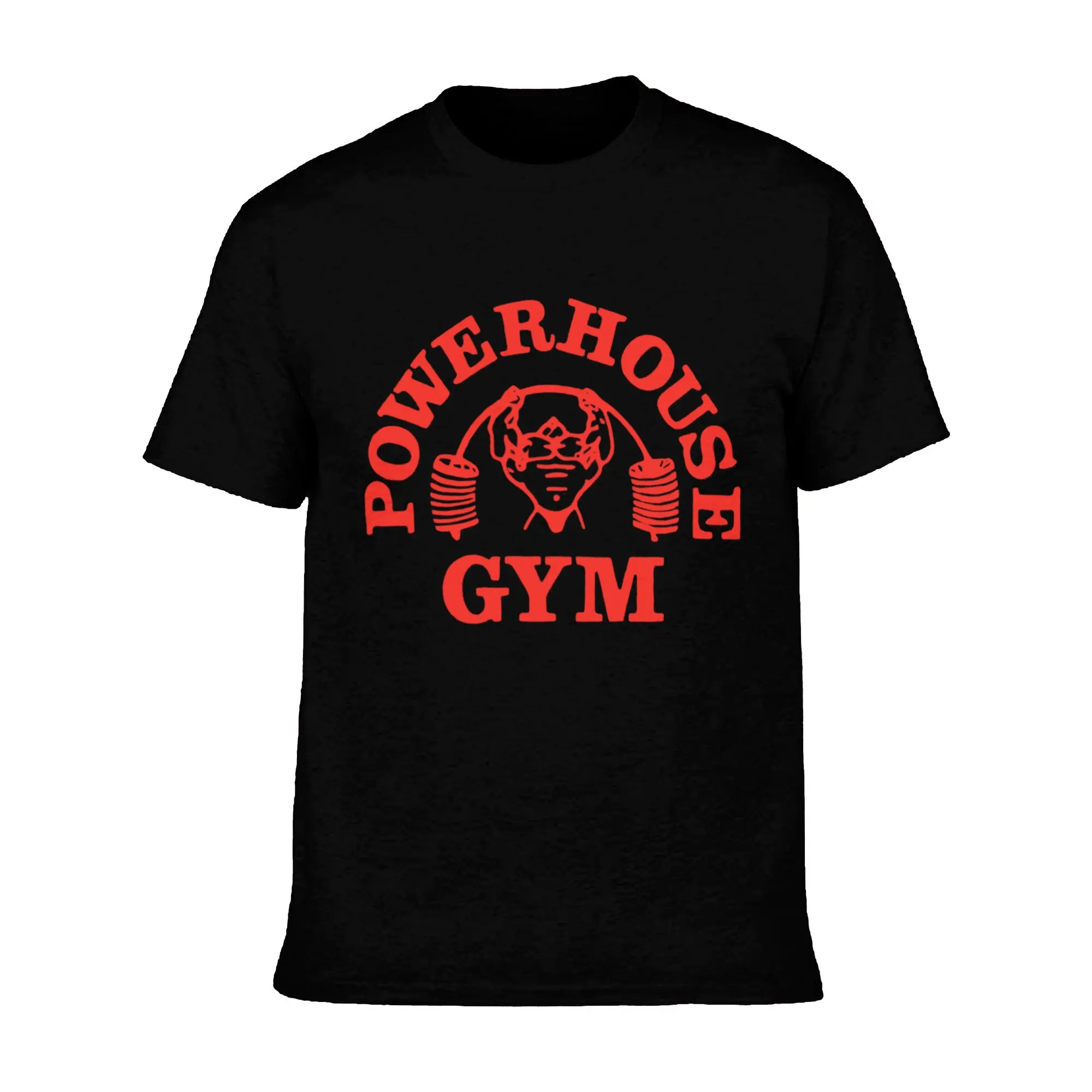 Powerhouse Gym 2026 New Arrival Men's Athletic Tee - Bold Red Logo Vintage Graphic Black Fitness Apparel, Activewear Fitness Casual Workout Top, Casual Workout Tops, Men's T Shirts, Athletic Apparel, Activewear Clothes, Gym Aesthetic, Vintage Prints, 2026