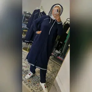 This is a Turkish cotton tracksuit consisting of two pieces: a jacket and pants. Made from high-quality cotton, it offers comfort and breathability, making it perfect for casual wear or lounging. The design is both practical and stylish Clothing