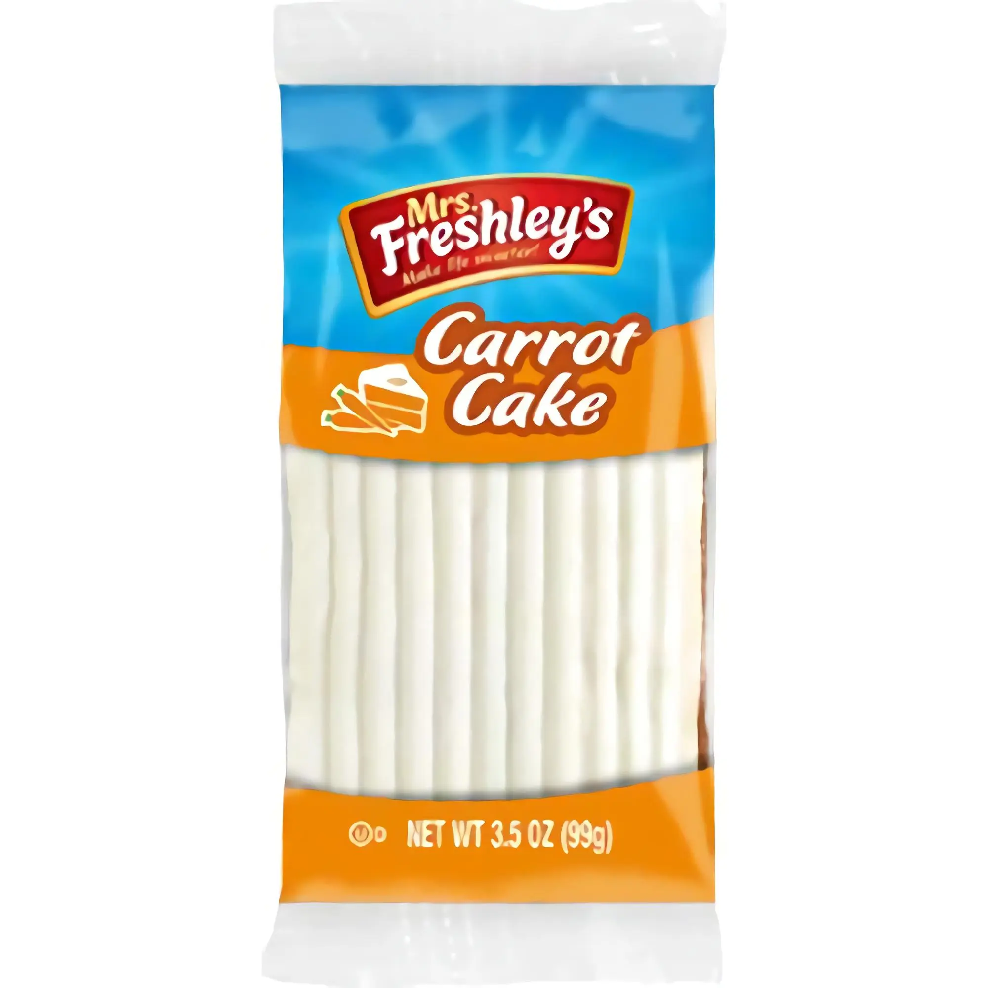 Mrs. Freshley's Iced Carrot Cake, Indivually Packaged, 3.5 oz | Pack of 8 Mrs. Freshley's Iced Carrot Cake, Indivually Packaged, 3.5 oz | Pack of 8