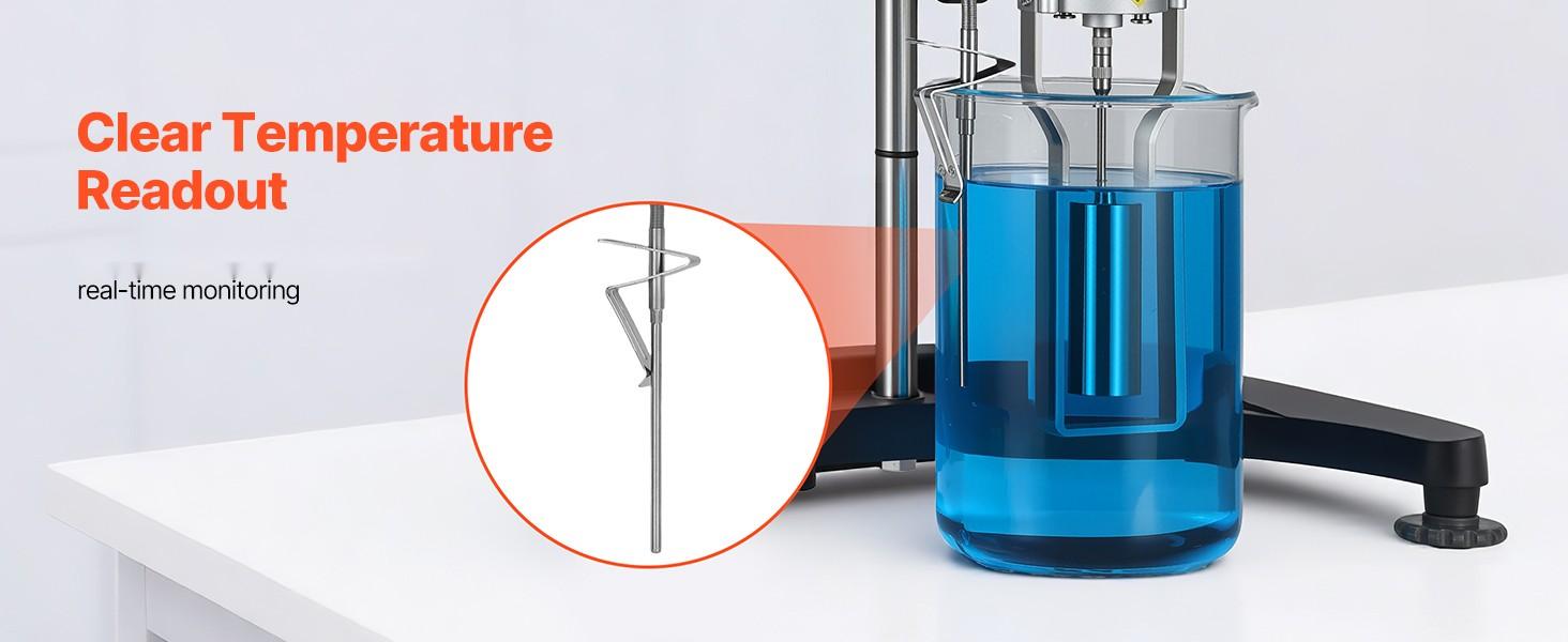 Digital Rotary Viscometer 10-100,000 mPa.s (cP) With ±2% Accuracy, 100-240V Power, Rotational Viscosity Meter With 4 Rotors And Temperature Probe, LCD Display, Laboratory Viscometer For Fluid Testing And Analysis