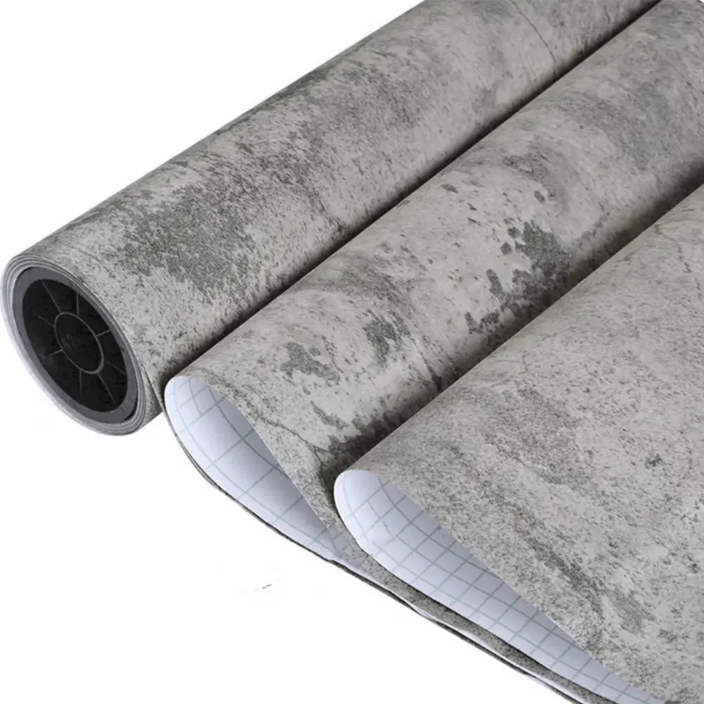 Modern Industrial Style PVC Self Adhesive Wallpaper, Waterproof & Stain-Resistant Design, Easy Installation Decorative Wallpaper, Perfect for Home Decoration