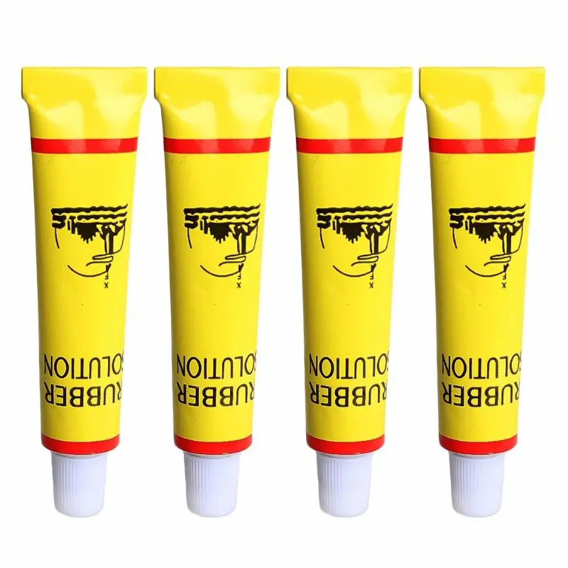 Car Tire Repair Glue, 4 Counts Tyre Inner Tube Puncture Repair Tools, Motorcycle Bike Universal Portable Repairing Glues, Tire Repair Kit