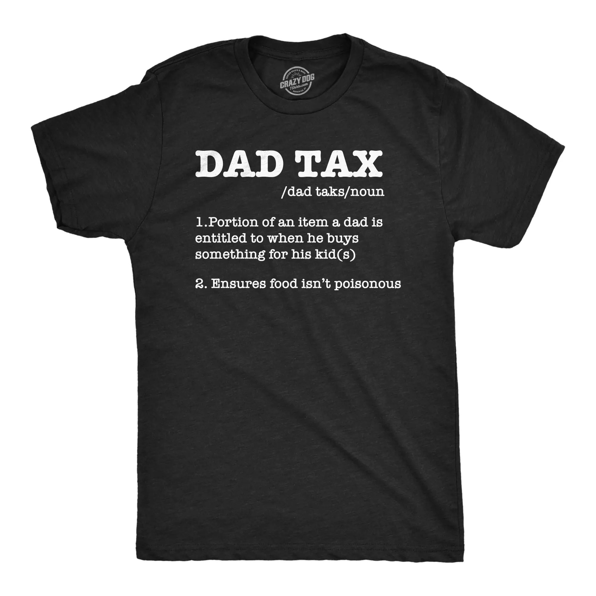 Mens Funny T Shirts Dad Tax Sarcastic Fathers Day Novelty Tee for Men Mens Funny T Shirts Cool Vintage Fashion T-Shirt Gift Classic Menswear Dad Joke Apparel for Men Funny Sarcastic Short Sleeve Novelty Tees Black -