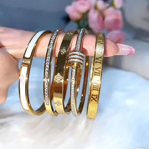 5-Piece Elegant Stainless Steel Bracelet Set, Fashionable Classic Design, Gold Bead Bracelets for Men and Women, Non Tarnish Bangle, Elegant Bracelet Set for Everyday and Formal Wear