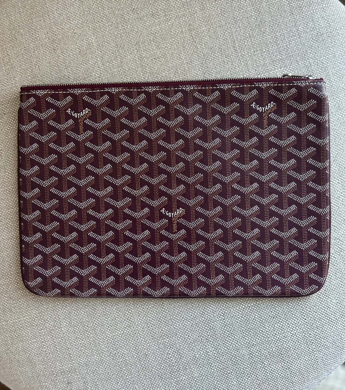 Pre-owned Goyard PVC Clutches & Wristlets Goayard Senat Pochette MM