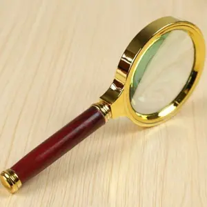 2 x 50x Magnifying Glasses - High-definition metal handheld magnifying glasses with ergonomic handles, no power required, suitable for reading books, newspapers, outdoor science, and fire-making.
