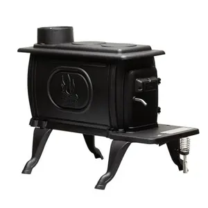 US Stove Company Rustic 900 Square Foot Clean Burning Cast Iron Log Wood Stove US Stove Company Rustic 900 Square Foot Clean Burning Cast Iron Log Wood Stove
