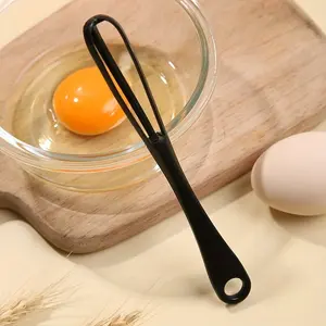 1pc Plastic Mini Egg Mixer Manual Egg Beater, Household Hand-held Cream Beating Stirring Stick, Multi-functional Egg Whisk, Egg Beater Baking Tools