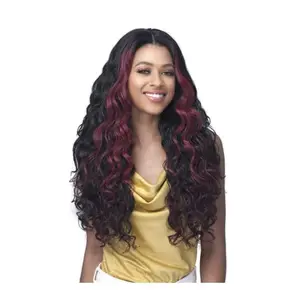 Bobbi Boss Miss Origin Designer Mix Natural French Wave Bundle Hair 3PC Plus Lace Closure MOBNFW