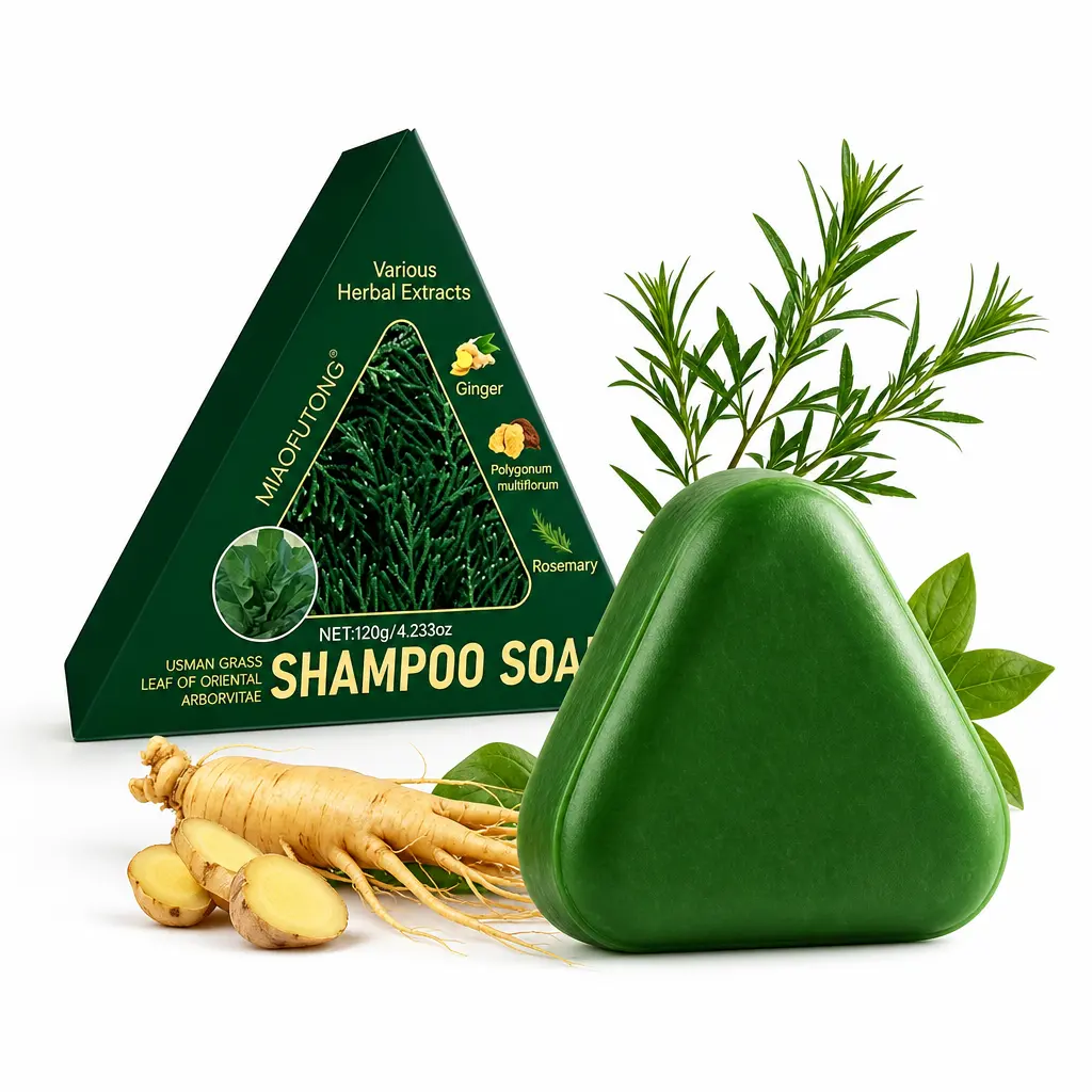 Anti-Hair Loss Haircare Shampoo (Buy 1 Free with 2 Purchases) - Gentle Plant-Based Formula with Usman Grass, Polygonum Multiflorum, Ginseng & Avocado Extracts, Foaming, Oil-Control, Root-Strengthening, Lightweight for Sparse Hair (Men & Women)