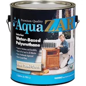 212 MAIN UGL 345 1 Gal Aqua Zar Water-Based Polyurethane - Semigloss Interior Full-Body High-Build Car Paint Care Coating